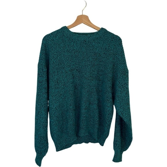 Saturdays | VINTAGE 90s Crewneck Sweater, Large, Blue, Relaxed, Grandpa - Picture 2 of 8